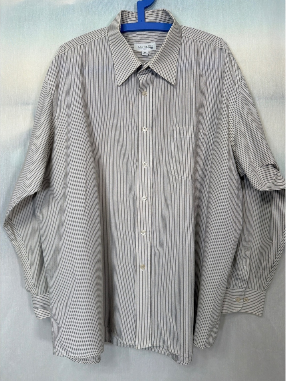 Joseph & Feiss Long Sleeve Button Up Shirt Men's 18.5 34/35 2XL